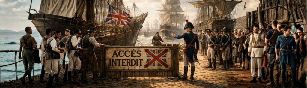 anglais à l'époque de napoléon pour la france