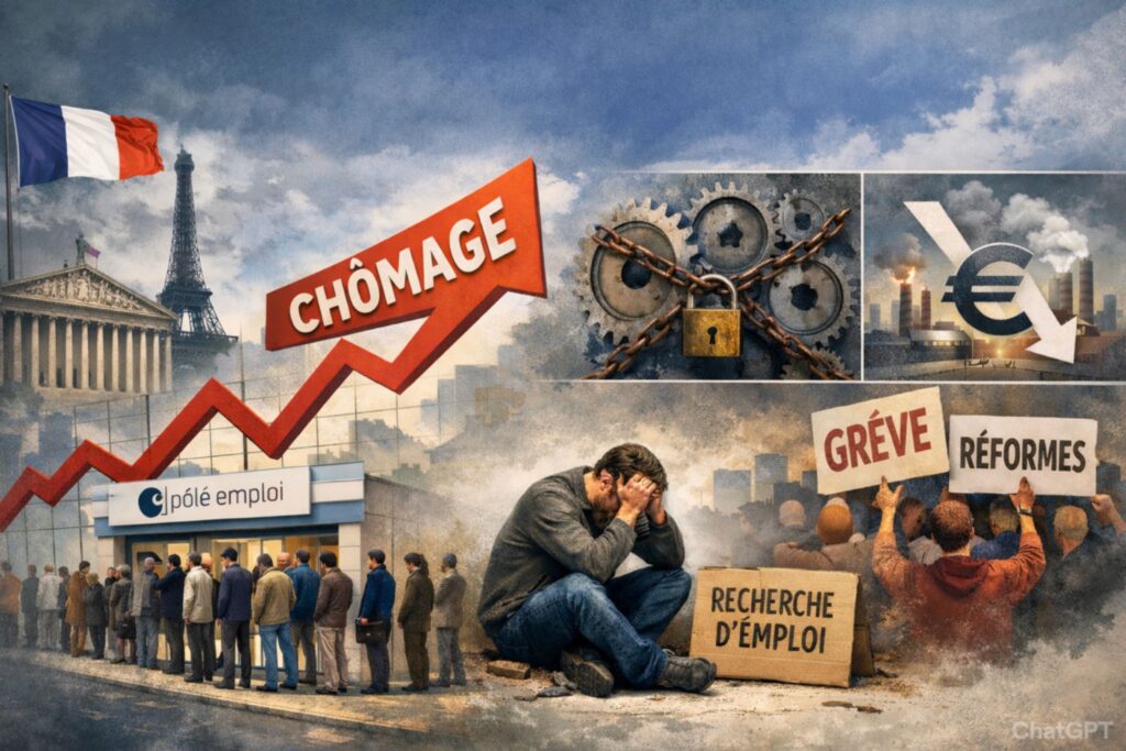 Chômage en France sous la Ve République : évolution, causes et blocages structurels