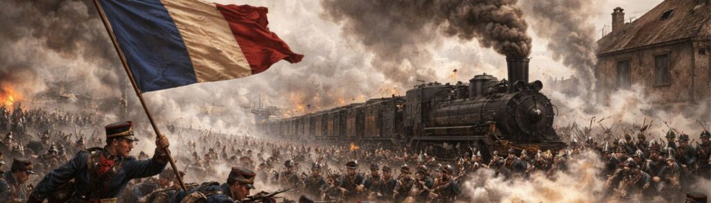 Les batailles et la naissance d’une guerre industrielle européenne