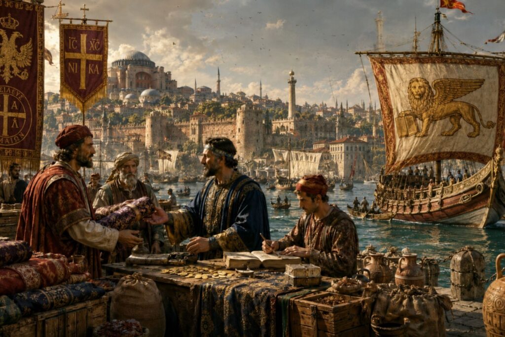 Byzance et Venise : comment leur alliance commerciale a dominé la Méditerranée médiévale