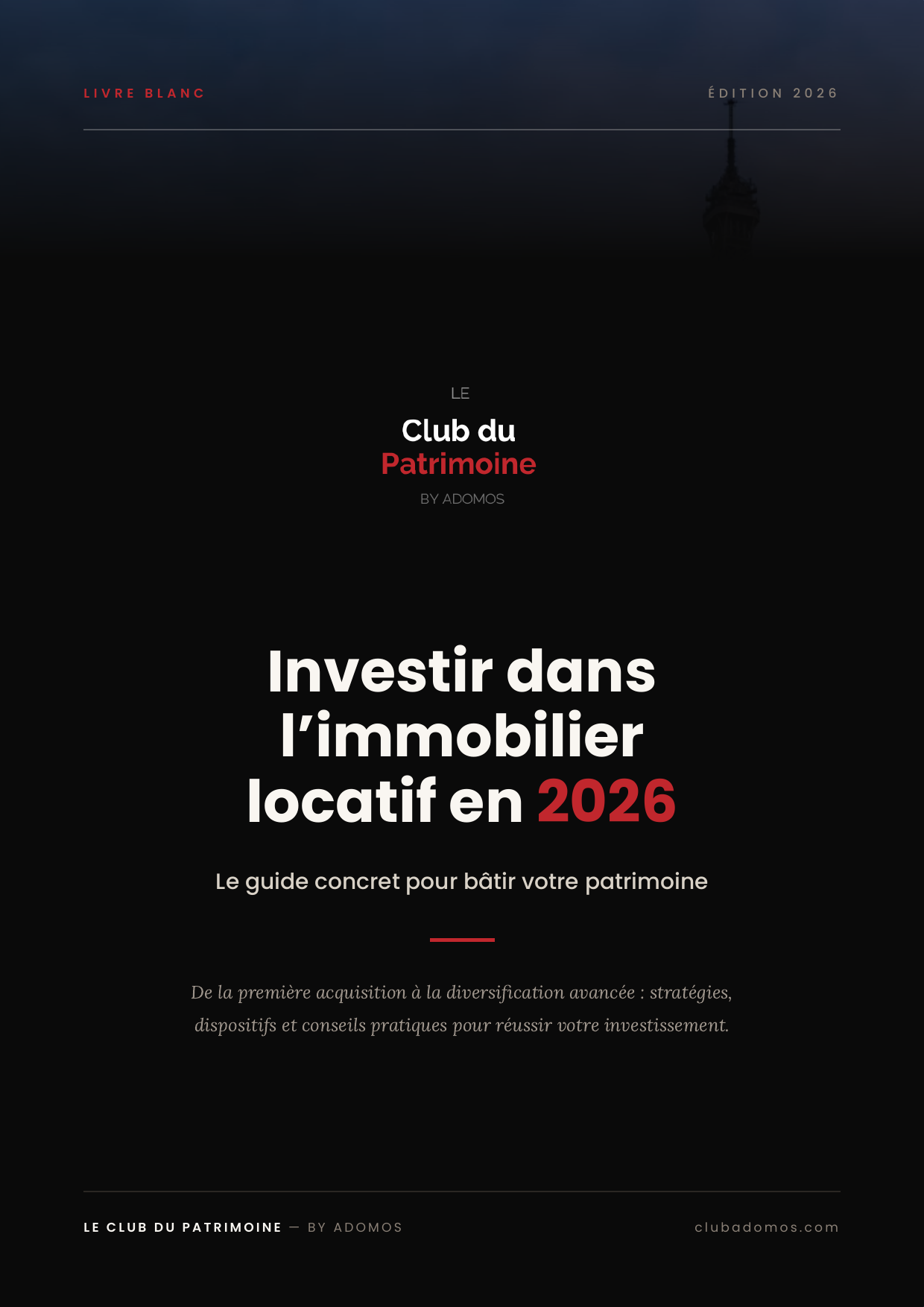 Livre Blanc – Investir dans l'immobilier locatif en 2026